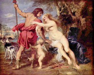 Venus und Adonis - Peter Paul Rubens oil painting