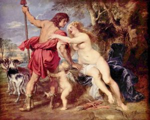Venus und Adonis - Peter Paul Rubens oil painting