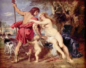 Venus und Adonis -   Peter Paul Rubens oil painting