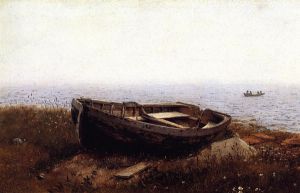 The Old Boat -   Frederic Edwin Church Oil Painting