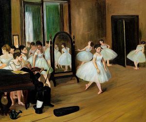 The Dancing Class - Edgar Degas Oil Painting