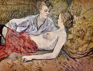 Two Friends II -  Henri De Toulouse-Lautrec oil painting