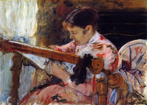 Lydia Seated at an Embroidery Frame - Oil Painting Reproduction On Canvas