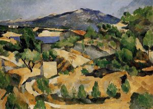 Mountains in Provence (near L\'Estaque) -  Paul Cezanne Oil Painting