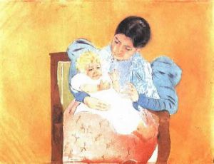 The Barefoot Child II -  Mary Cassatt oil painting,