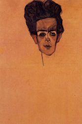 Self Portrait IX - Egon Schiele Oil Painting