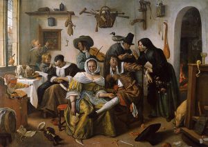 In Luxury Beware -   Jan Steen oil painting