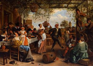 The Dancing Couple -   Jan Steen oil painting