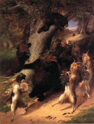 The March of Selenus - William Holbrook Beard Oil Painting