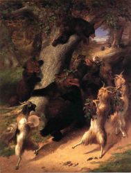 The March of Selenus -  William Holbrook Beard Oil Painting