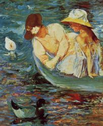 Summertime II - Mary Cassatt Oil Painting