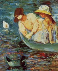 Summertime II -   Mary Cassatt Oil Painting