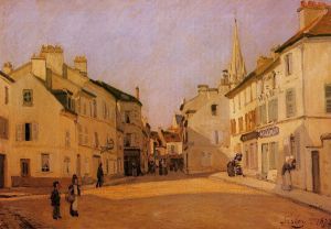 Square in Argenteuil - Oil Painting Reproduction On Canvas