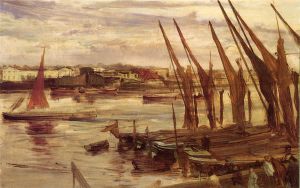 Battersea Reach -   James Abbott McNeill Whistler Oil Painting