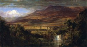 Study for \"The Heart of the Andes\" -   Frederic Edwin Church Oil Painting