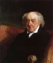 John Adams -   Gilbert Stuart Oil Painting