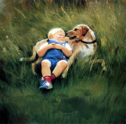 Best Friends -   Donald Zolan Oil Painting