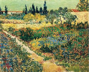 Garden with Flowers II - Vincent Van Gogh Oil Painting