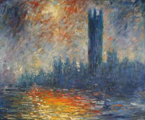 London. The Houses of Parliament (1905) - Oil Painting Reproduction On Canvas