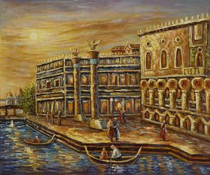 Great Port of Venice III - Oil Painting Reproduction On Canvas