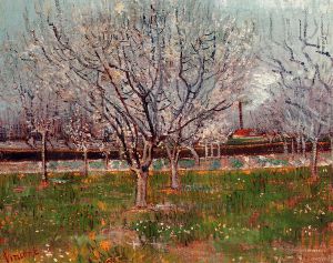 Orchard in Blossom -  Vincent Van Gogh Oil Painting