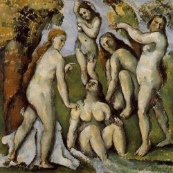 Five Bathers II -  Paul Cezanne oil painting