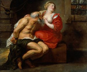 Cimon and Pero -   Peter Paul Rubens oil painting