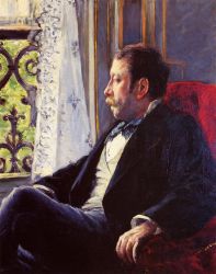 Portrait of a Man -  Gustave Caillebotte Oil Painting