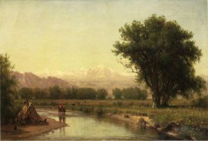 Indian Encampment on the Platte (III) - Thomas Worthington Whittredge Oil Painting