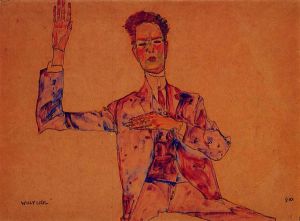 Willy Lidl -   Egon Schiele Oil Painting