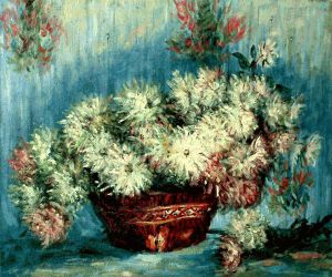 Chrysanthemums II -  Claude Monet Oil Painting