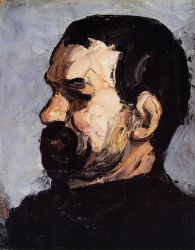 Uncle Dominique in Profile -   Paul Cezanne Oil Painting