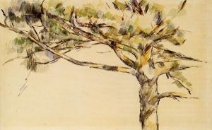 Large PIne (study) - Paul Cezanne Oil Painting