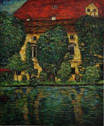 Schloss Kammer on Attersee II - Oil Painting Reproduction On Canvas