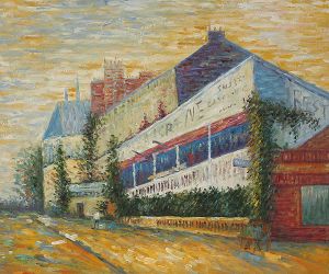 Restaurant de la Sirene at Asnieres -   Vincent Van Gogh Oil Painting