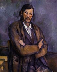 Man with Crossed Arms -   Paul Cezanne Oil Painting