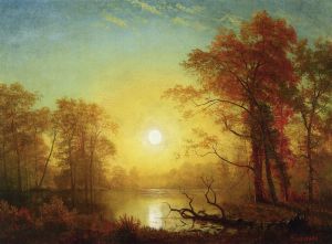 Sunrise -  Albert Bierstadt Oil Painting