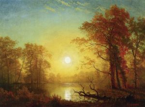 Sunrise - Albert Bierstadt Oil Painting