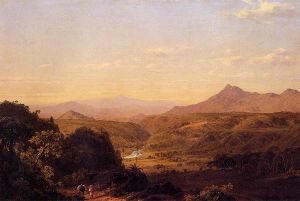 Scene among the Andes -  Frederic Edwin Church Oil Painting