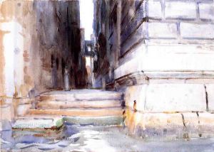 Base of a Palace -  John Singer Sargent Oil Painting
