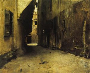 A Street in Venice II -   John Singer Sargent oil painting