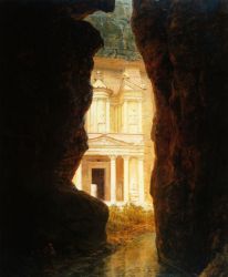 El Khasne, Petra - Frederic Edwin Church Oil Painting
