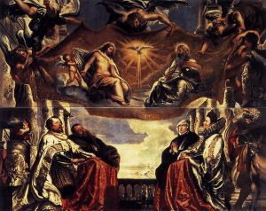 The Gonzaga Family Worshipping the Holy Trinity -  Peter Paul Rubens Oil Painting