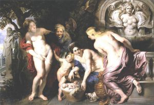 The Discovery of the Child Erichthonius -  Peter Paul Rubens oil painting