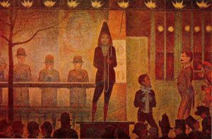 Invitation to the Sideshow - Georges Seurat Oil Painting