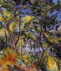 Forest -  Paul Cezanne Oil Painting