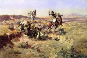 The Broken Rope - Charles Marion Russell Oil Painting