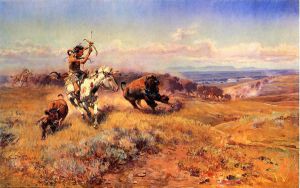 Horse of the Hunter -   Charles Marion Russell Oil Painting