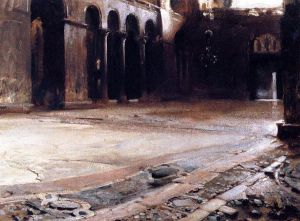 Pavement of St. Mark\'s -  John Singer Sargent oil painting