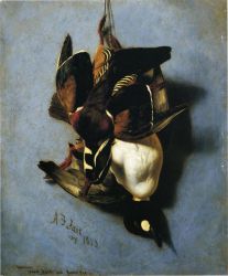 American Wood Duck and Golden Eye - Arthur Fitzwilliam Tait Oil Painting